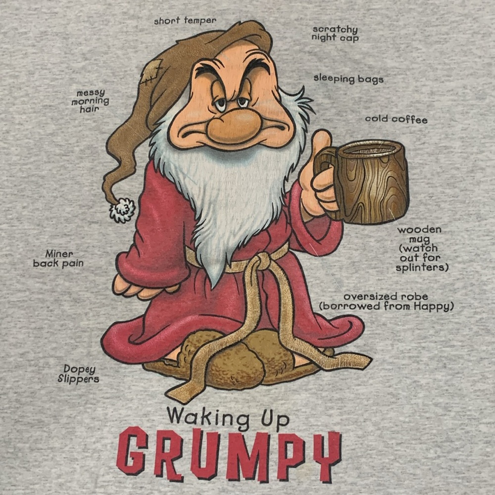 DISNEY VINTAGE GRUMPY T-SHIRT - ONE SIZE, SEE MEASUREMENTS